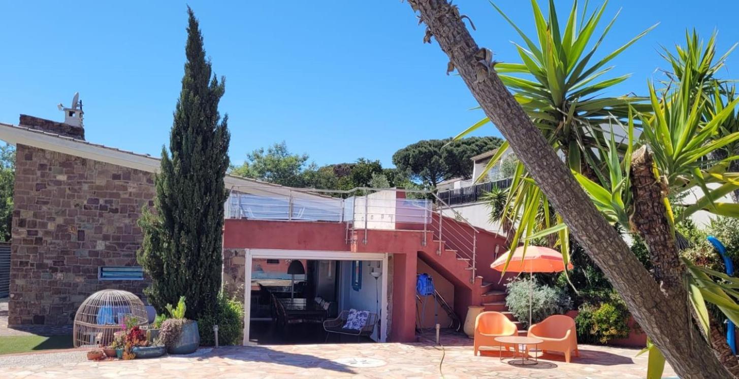 Villa Palm' Issambres 6-7 Personnes, Clim, Avec Piscine, Jardin Et Parking Prives La Garonnette-Plage Exterior foto